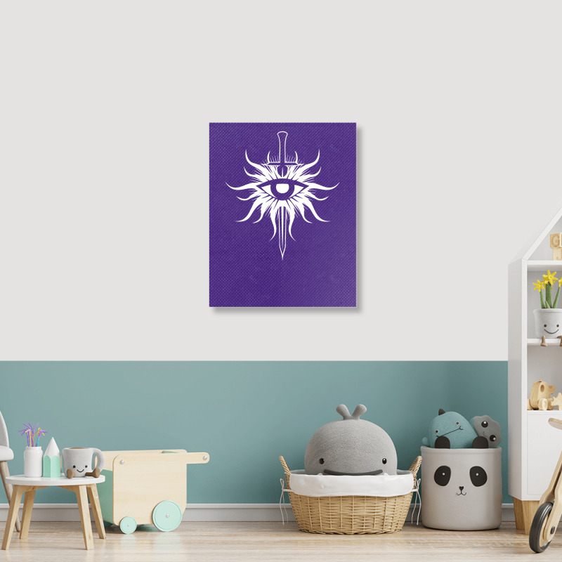 Dragon Age Inquisition Symbol Portrait Canvas Print | Artistshot