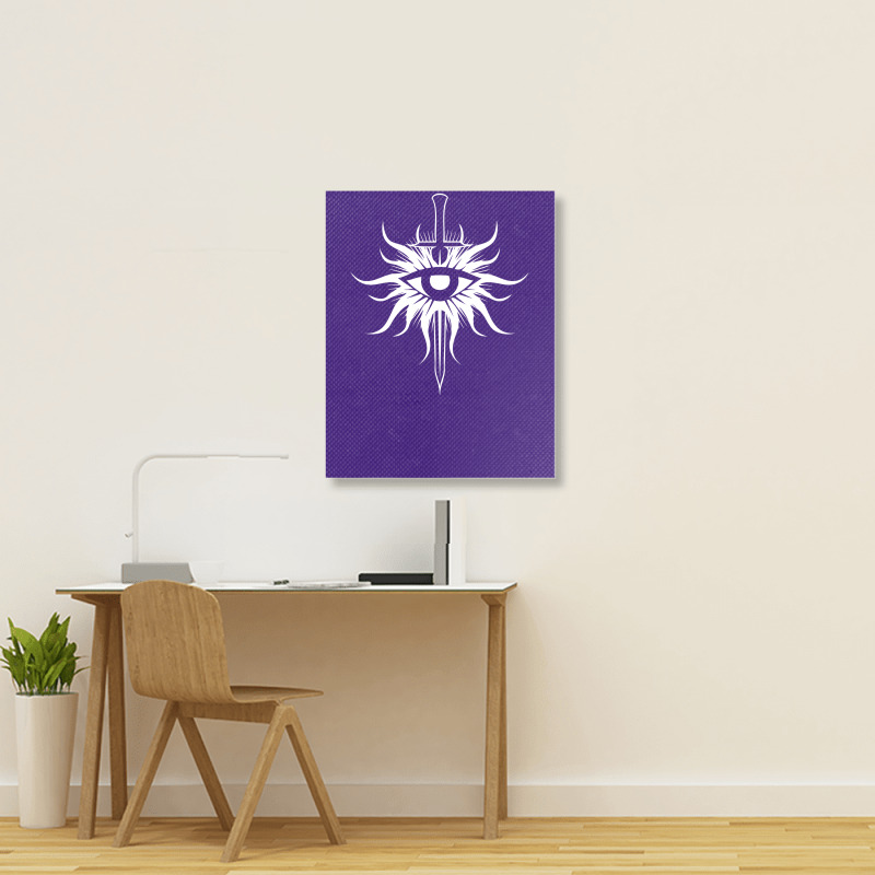 Dragon Age Inquisition Symbol Portrait Canvas Print | Artistshot