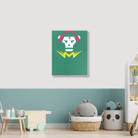 Bubstep Music Skull Portrait Canvas Print | Artistshot