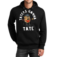 Mustache Cowboy Potato Taters Gonna Tate Funny Tate Tot Food T Shirt Unisex Hoodie | Artistshot