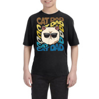 Retro Vintage Cool Exotic Shorthair Cat Dad Kitty Dad Youth Tee | Artistshot