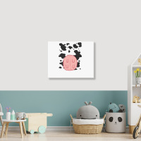 Cow Udder Pattern Funny Lazy Diy Costume Easy Halloween Landscape Canvas Print | Artistshot