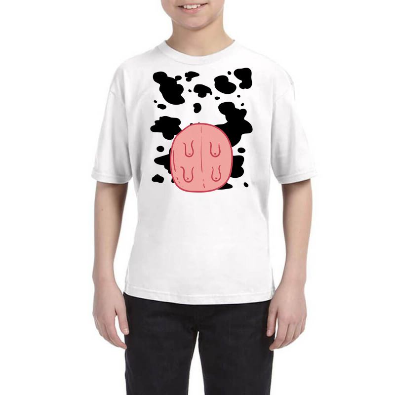 Cow Udder Pattern Funny Lazy Diy Costume Easy Halloween Youth Tee | Artistshot