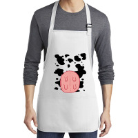 Cow Udder Pattern Funny Lazy Diy Costume Easy Halloween Medium-length Apron | Artistshot