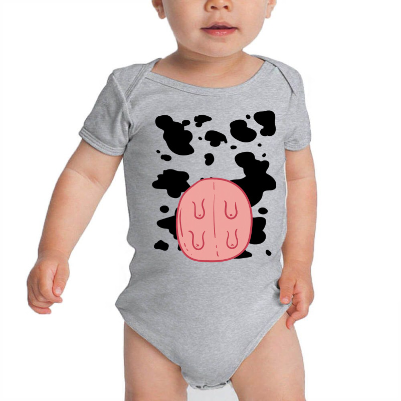 Cow Udder Pattern Funny Lazy Diy Costume Easy Halloween Baby Bodysuit | Artistshot