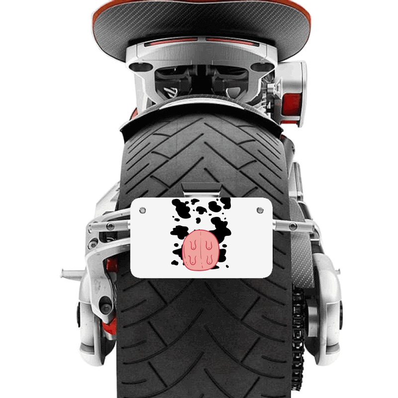 Cow Udder Pattern Funny Lazy Diy Costume Easy Halloween Motorcycle License Plate | Artistshot