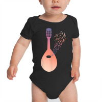 Nature Music String Instrument Mandolin Baby Bodysuit | Artistshot