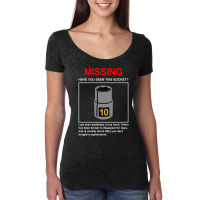 10mm Socket Missing Have You Seen This Socket Women's Triblend Scoop T-shirt | Artistshot