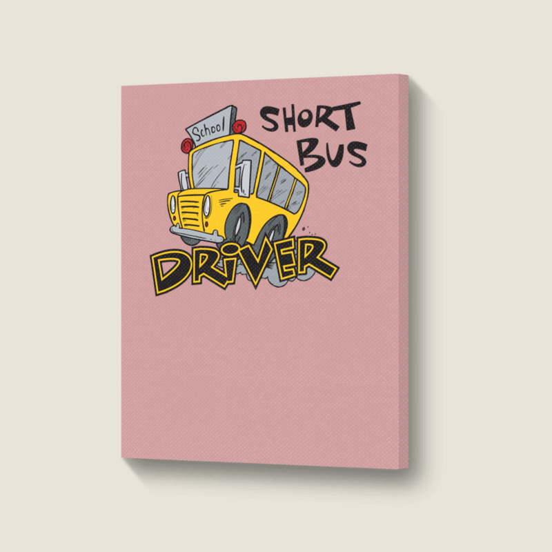 Short Bus Driver Portrait Canvas Print | Artistshot