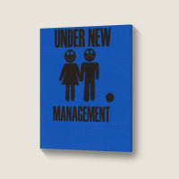 Under New Management Stag Night Wedding Mens Portrait Canvas Print | Artistshot