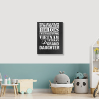 Vietnam Veteran Granddaughter Portrait Canvas Print | Artistshot