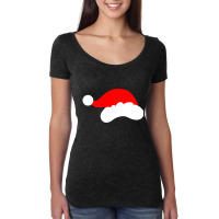 Santa Hat Women's Triblend Scoop T-shirt | Artistshot