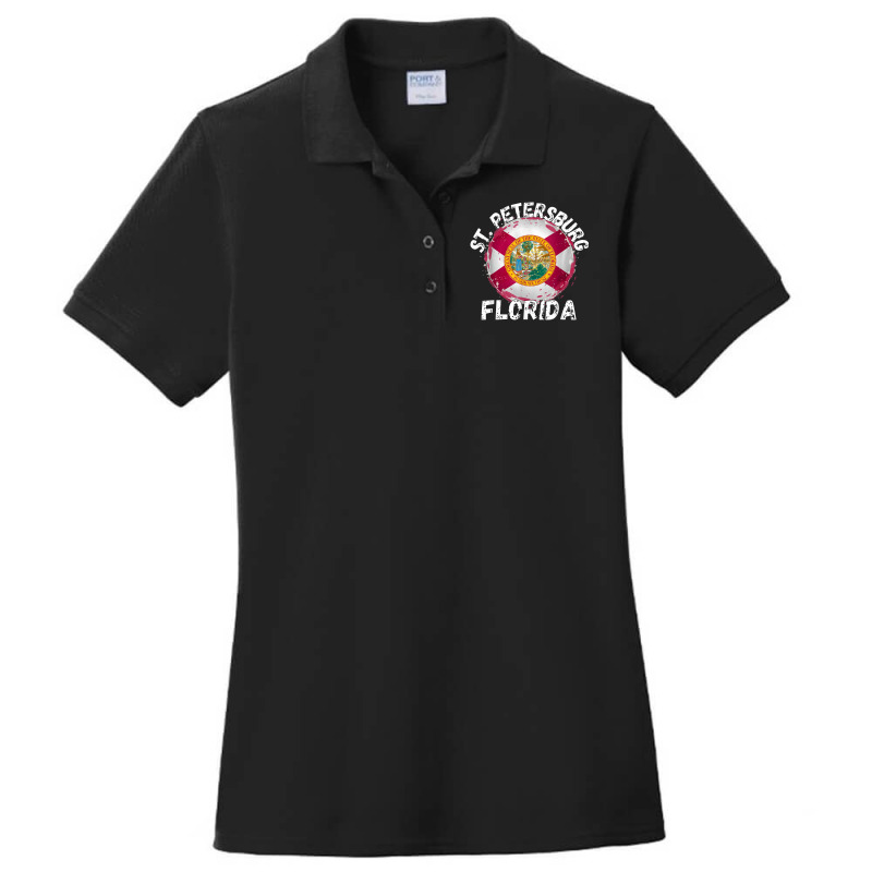 Retro St. Petersburg Florida Apparel Ladies Polo Shirt by Fly | Artistshot