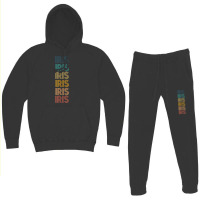 Retro Vintage Iris Classic Name Cool 80s 90s Hoodie & Jogger Set | Artistshot