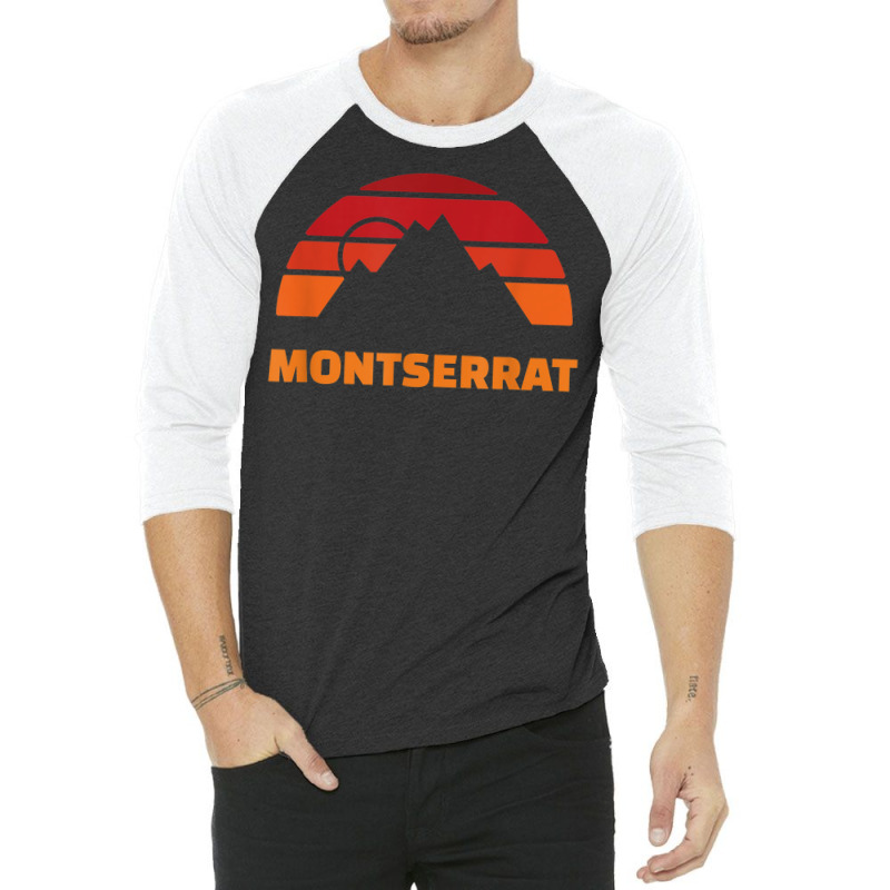 Montserrat Mountain Souvenir 3/4 Sleeve Shirt | Artistshot