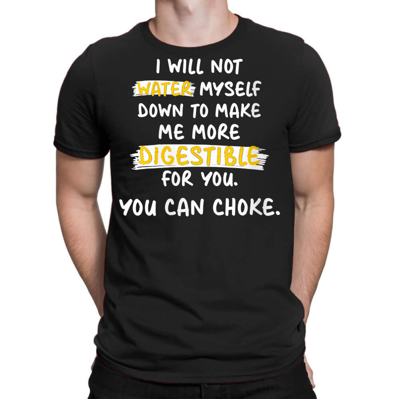 Womens I Will Not Water Myself Down To Make Me More Digestible V Neck T-Shirt by cm-arts | Artistshot