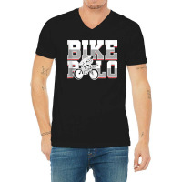 Bike Polo Biker Cycling Sports Bicycle Cyclist Biking Bikes Tank Top V-neck Tee | Artistshot