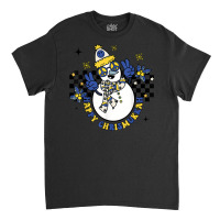 Retro Happy Chrismukkah Snowman Jewish Holiday Groovy Classic T-shirt | Artistshot