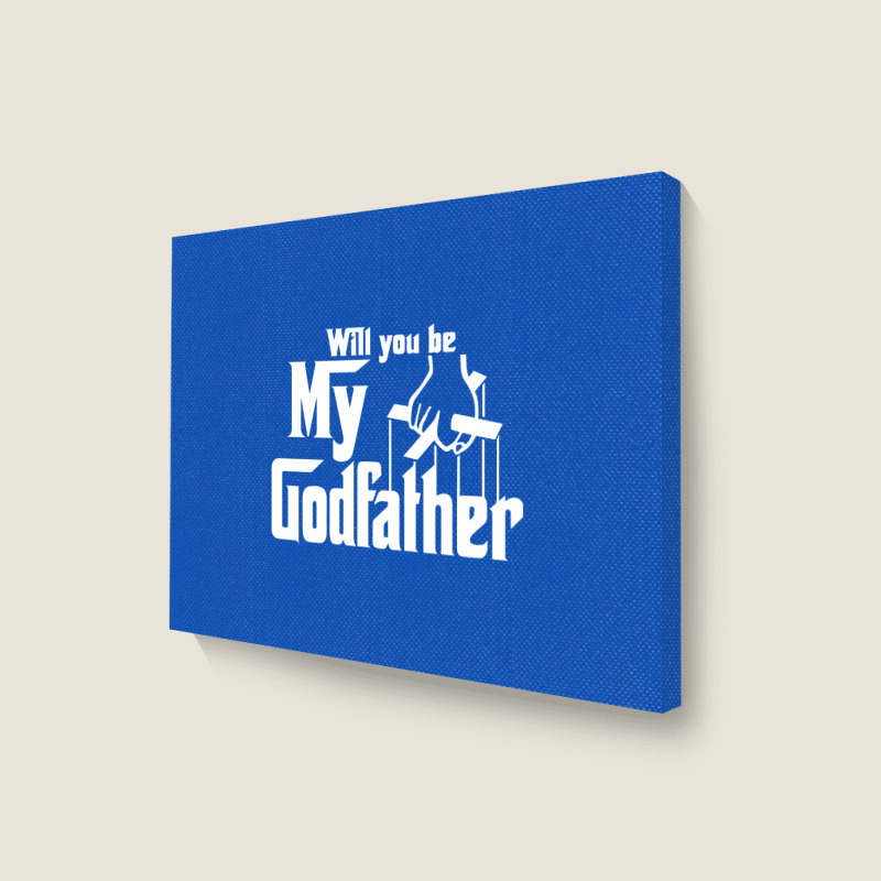 Will You Be My Godfather Landscape Canvas Print | Artistshot