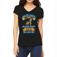 Womens Amazing Horses Truest Majestic Beauty Running Wild And Free V N Women's V-neck T-shirt | Artistshot