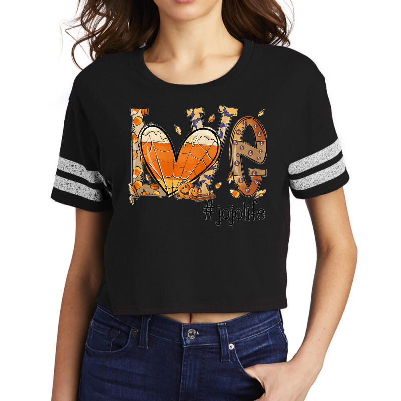 Womens Love Jojo Life Fall Season Autumn Pumpkin Halloween T Shirt Scorecard Crop Tee by NataliaMata | Artistshot