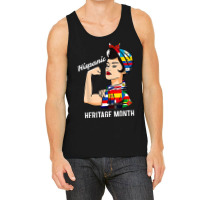 National Hispanic Heritage Month Woman Latin Culture Flags T Shirt Tank Top | Artistshot