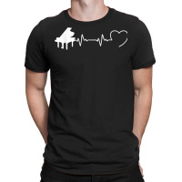 Piano Humour Pianist Heart Beat For Men T Shirt T-shirt | Artistshot