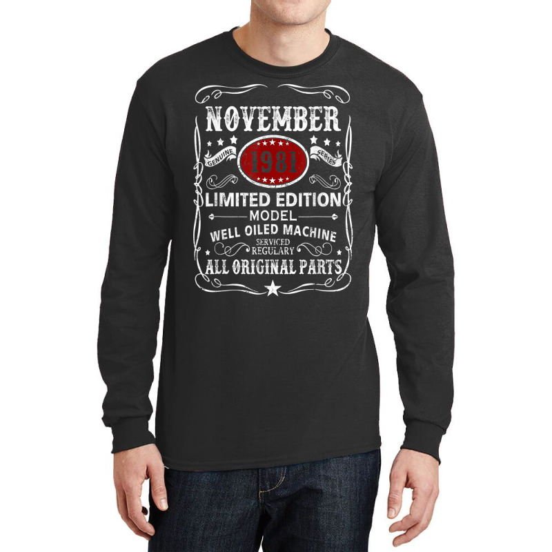 November 1981 Limited Edition Model Well Oiled Machine Long Sleeve Shirts | Artistshot