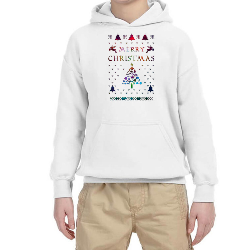 Christmas Ugly Galaxy Nebula Youth Hoodie | Artistshot