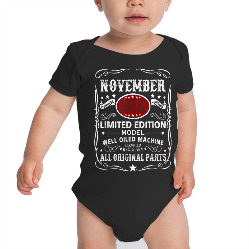 November 1972 Limited Edition Model Well Oiled Machine Baby Bodysuit | Artistshot