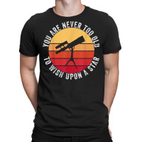 Retro Vintage Telescope Science Stars Planets For Men Boys T-shirt | Artistshot