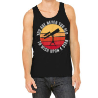 Retro Vintage Telescope Science Stars Planets For Men Boys Tank Top | Artistshot