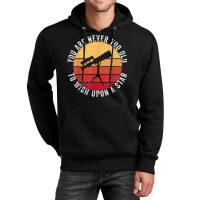 Retro Vintage Telescope Science Stars Planets For Men Boys Unisex Hoodie | Artistshot