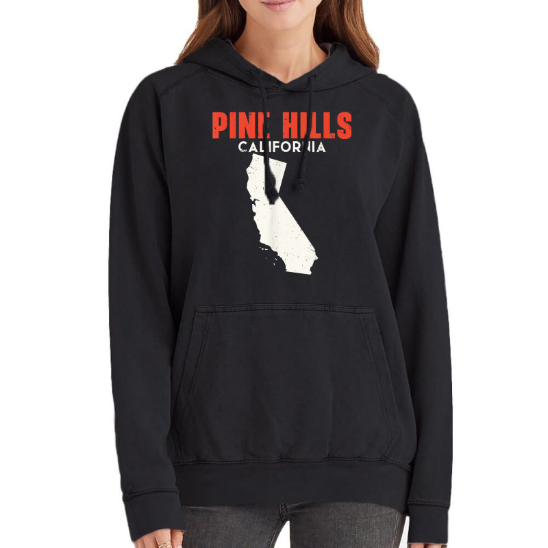 Pine Hills California Usa State America Travel Californian Vintage Hoodie by Bandits | Artistshot