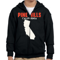 Pine Hills California Usa State America Travel Californian Youth Zipper Hoodie | Artistshot