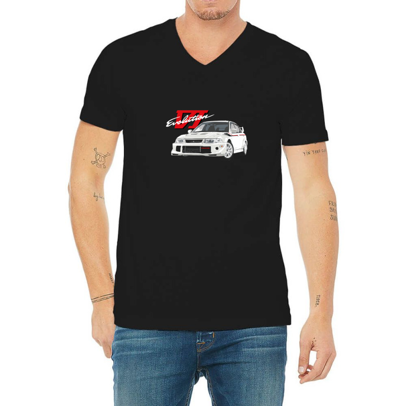 Mitsubish Evo Vi Tommy Makinen Edition White V-Neck Tee by MarshaleenAnnetteHammer | Artistshot