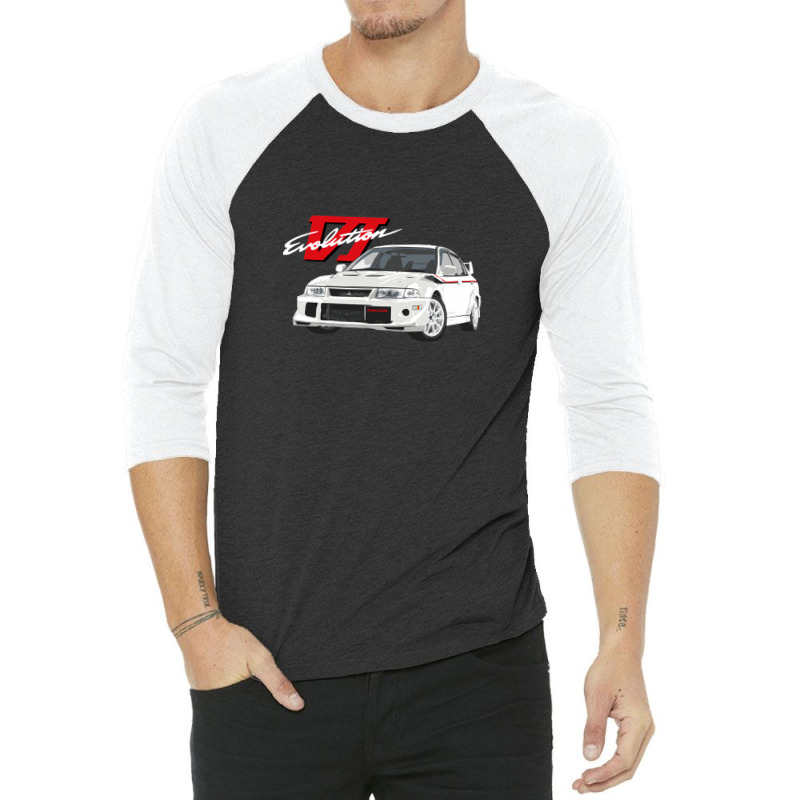 Mitsubish Evo Vi Tommy Makinen Edition White 3/4 Sleeve Shirt by MarshaleenAnnetteHammer | Artistshot