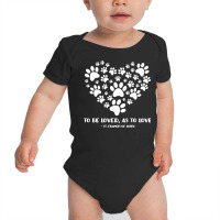 St Francis Of Assisi Patron Saint Of Animals Dog Owner Long Sleeve T S Baby Bodysuit | Artistshot