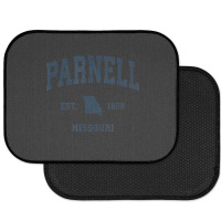 Parnell Missouri Mo Vintage Athletic Navy Sports Design Rear Car Mat | Artistshot