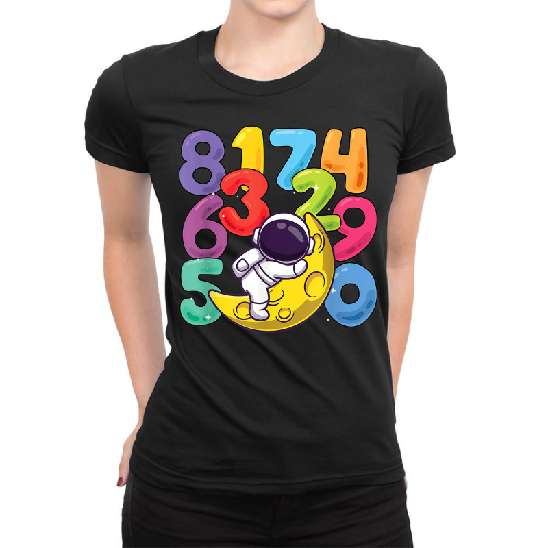 Number Learning Calculator Costume Matc Day Math Outfit Kids Ladies Fitted T-Shirt by Skunk | Artistshot