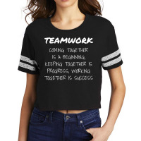 Teamwork Work Goal Team Oriented Inspirational T Shirt T Shirt Scorecard Crop Tee | Artistshot