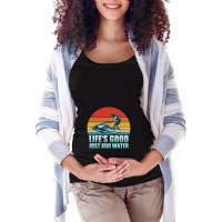 Jet Ski   Lifes Good Just Add Water Jet Ski Maternity Scoop Neck T-shirt | Artistshot