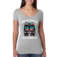 Womens Indigenous Ketchikan Alaska Native American Art Indian Bear V N Women's Triblend Scoop T-shirt | Artistshot