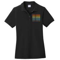 Sixes Lacrosse Sports Retro Ladies Polo Shirt | Artistshot