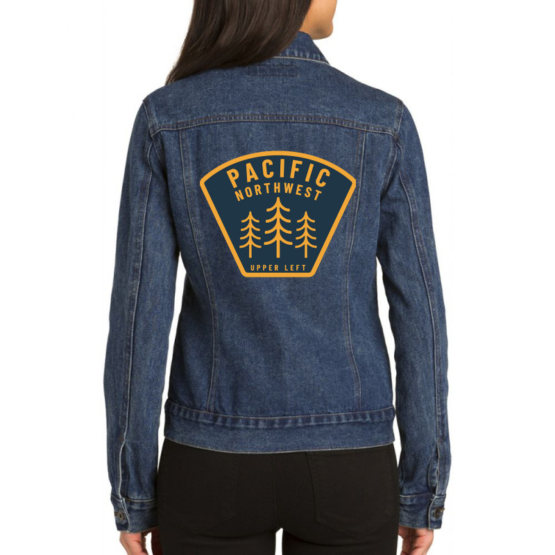 Pacific Northwest-hyc5t Ladies Denim Jacket by Gibbons Washburn | Artistshot