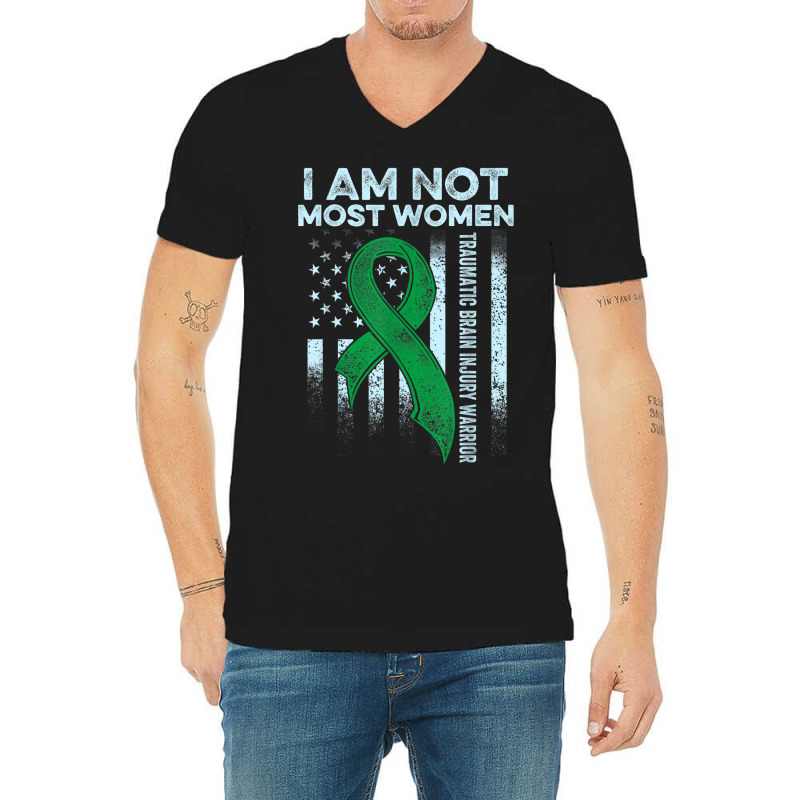 Traumatic Brain Injury Survivor Most Women Tbi Warrior V-neck Tee | Artistshot