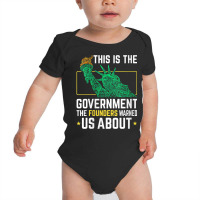 Womens This Is The Government The Founders Warned Us About V Neck T Sh Baby Bodysuit | Artistshot