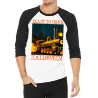 Funny Train Wagon Railroad Halloween Costume Boys Men Gift T Shirt 3/4 Sleeve Shirt | Artistshot