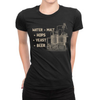 Beer Making Cycle Diagram For Homebrew   Beer Brewer T Shirt Ladies Fitted T-shirt | Artistshot