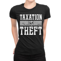 Libertarian Capitalist Gift Capitalism Ladies Fitted T-shirt | Artistshot